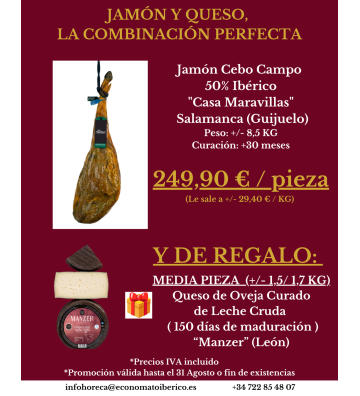 Promo Jamón Cebo Campo 50%...